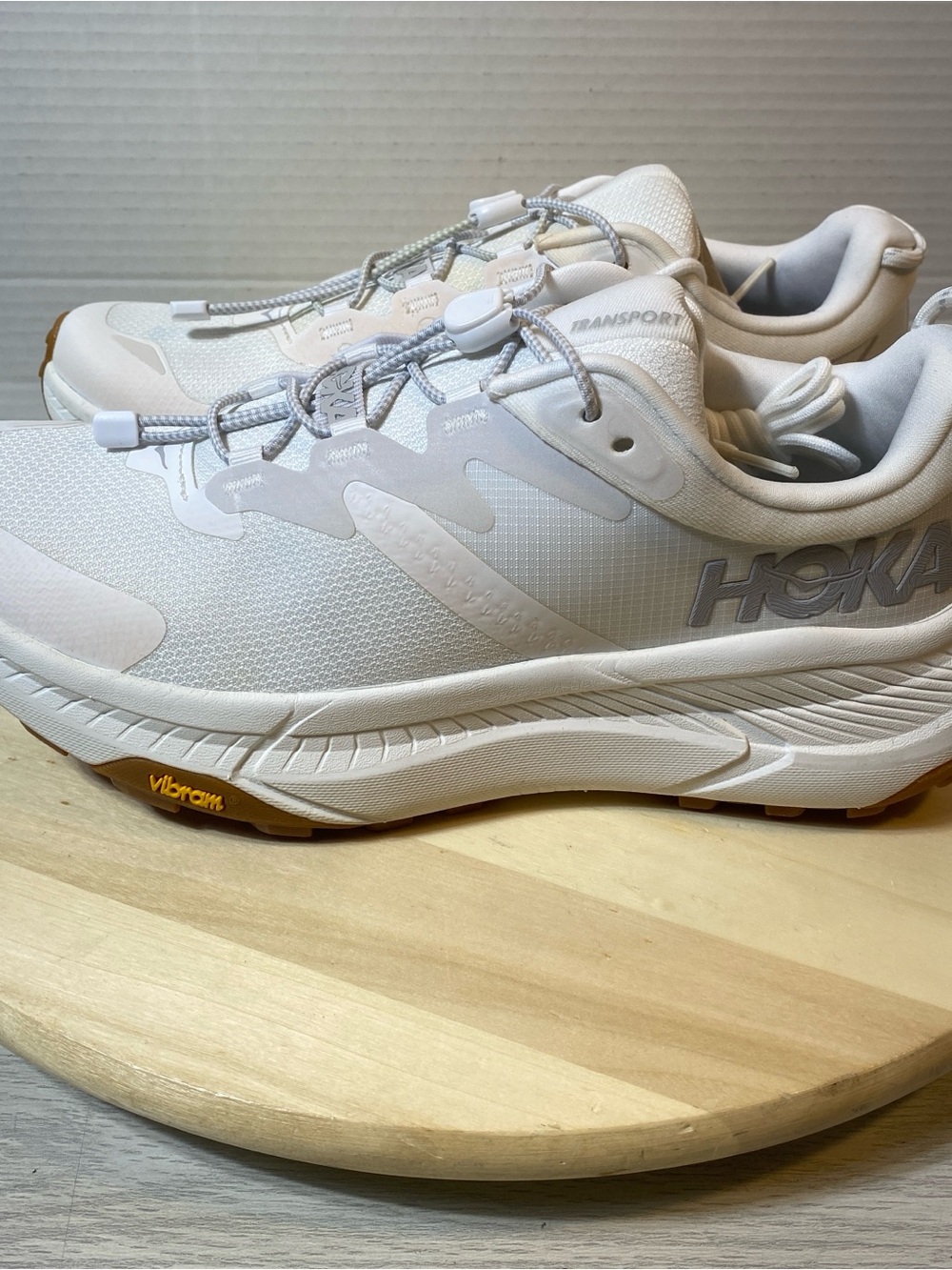 Hoka One One Transport White Gum Women’s Size 9B Trail Walking Shoes New - Picture 6 of 12